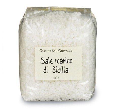 Meersalz aus Sizilien, Cascina San Giovanni, Piemont 0,4 kg