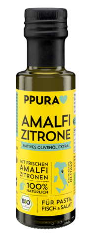 BIO PPURA, natives Olivenöl extra Amalfi Zitrone 0,1 l