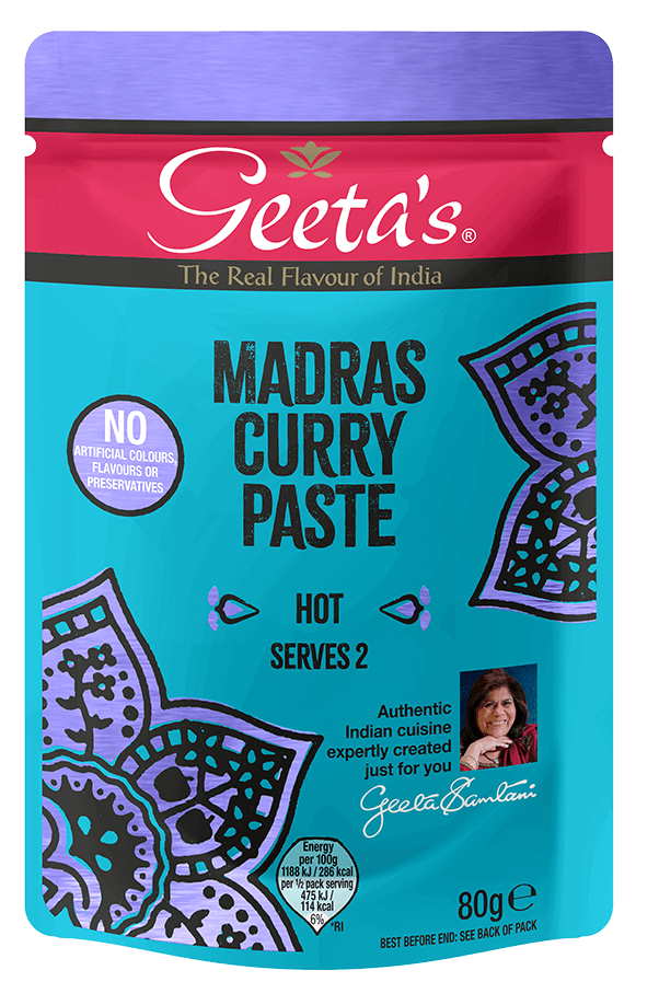 Geeta´s Madras Curry Paste - hot, 0,08 kg