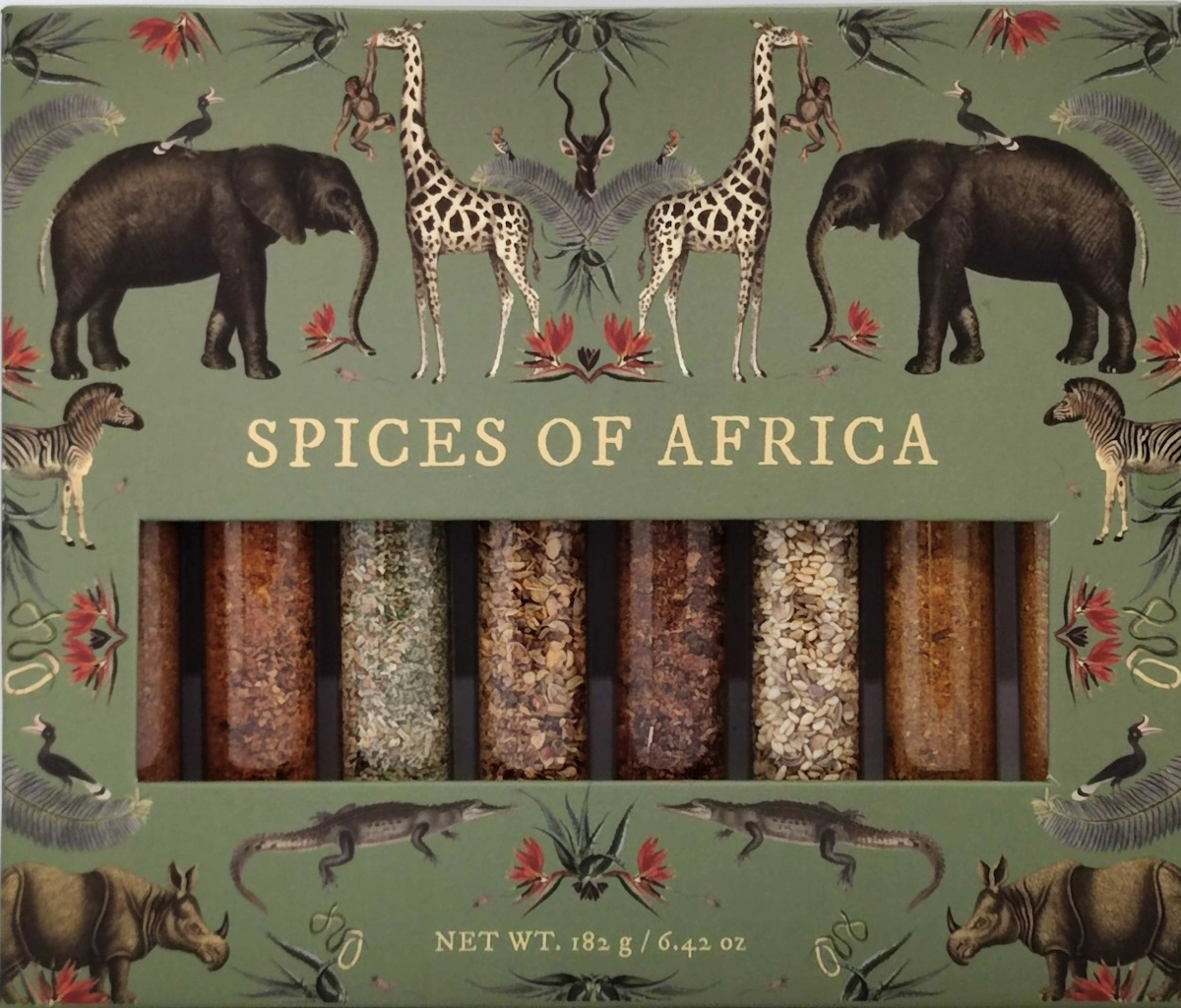 Gewürzset Spices of Africa 8 Glasröhrchen von eat.art 0,182 kg