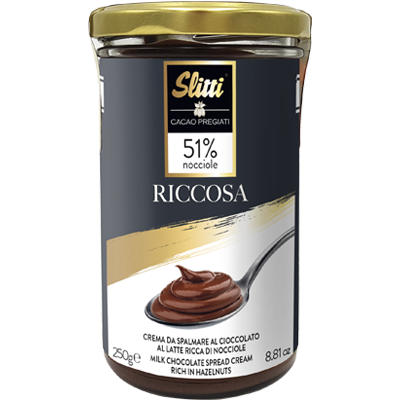 Riccosa - Haselnuss-Schokoladencreme, Slitti, Toskana 0,25 kg