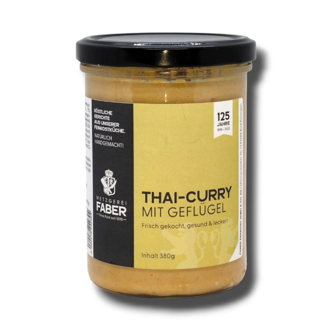 Thai-Curry mit Geflügel, Fertiggericht, Faber Feinkost 0,38 kg