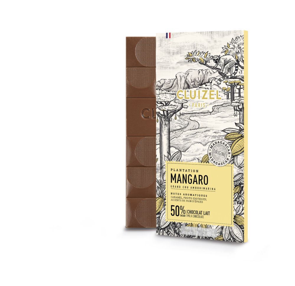 Mangaro Lait, Vollmilchschokolade, 50%, Cluizel, 0,07 kg