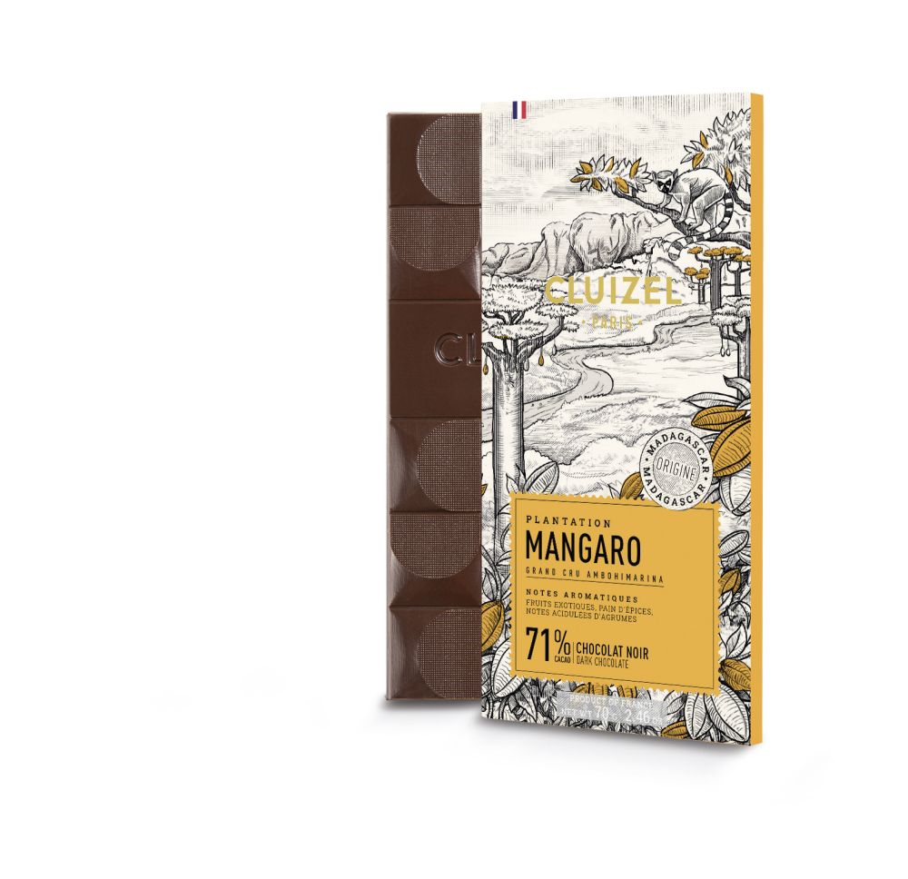 Mangaro Noir Plantation, Zartbitterschokolade 71%, Cluizel, 0,07 kg
